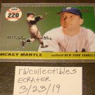 Mickey Mantle 2007 Topps Chrome HR History Insert Baseball Card # MHR220