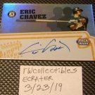 Eric Chavez 2005 Topps Pack Wars Autograph Baseball Card