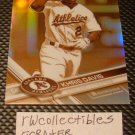 Khris Davis 2017 Topps Chrome Refractor Parallel Baseball Card