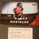 Dunta Robinson 2005 Upper Deck Parallel Football Card Serial # 37/50