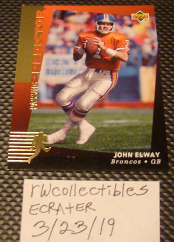 John Elway 1994 Upper Deck Predictor Insert Football Card