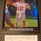 Eli Manning 2007 Topps Chrome Refractor Parallel Football Card
