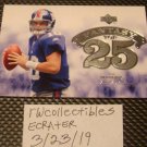 Eli Manning 2006 Upper Deck Fantasy Top 25 Insert Football Card