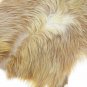Aydin Goat Skin Throw Natural Hair Handmade  Beige 2'6"x3'6" #53