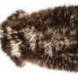 Aydin Sheepskin Throw Natural Soft Wool Handmade Dark Brown , 2'2"x3'2" #501