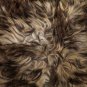 Aydin Sheepskin Throw Natural Soft Wool Handmade Dark Brown , 2'2"x3'2" #501