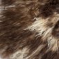 Aydin Sheepskin Throw Natural Soft Wool Handmade Dark Brown , 2'2"x3'2" #501