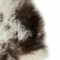 Aydin Sheepskin Rug Soft Natural Wool ,Dark Brown Beige 2'1"x3'0" #574