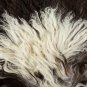 Aydin Sheepskin Pelt Ethically Sourced Handmade Black White 1'10"x3'6" #528