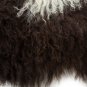 Aydin Sheepskin Pelt Ethically Sourced Handmade Black White 1'10"x3'6" #528