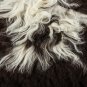 Aydin Sheepskin Pelt Ethically Sourced Handmade Black White 1'10"x3'6" #528