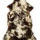 Aydin Sheepskin Rug Cream Brown Wool 2'3"x3'3" #690