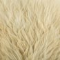 Aydin Sheepskin Throw NaturalSoft Wool Handmade Cream Beige Brown 2'1"x3'0" #700