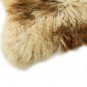 Aydin Sheepskin Throw NaturalSoft Wool Handmade Cream Beige Brown 2'1"x3'0" #700