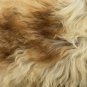 Aydin Sheepskin Throw NaturalSoft Wool Handmade Cream Beige Brown 2'1"x3'0" #700