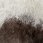 Aydin Sheepskin Rug Soft Natural Wool White With Dark Spots 2'0"x3'0" #418