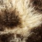 Aydin Sheepskin Pelt Handmade Natural Soft Wool ,Brown Cream 2'0"x3'0" #751