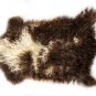 Aydin Sheepskin Pelt Handmade Natural Soft Wool ,Brown Cream 2'0"x3'0" #751