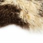Aydin Sheepskin Pelt Handmade Natural Soft Wool ,Brown Cream 2'0"x3'0" #751