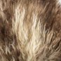 Aydin Sheepskin Rug Dark Brown Beige Wool 2'5"x3'3" #737