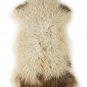 Aydin Sheepskin Pelt Ethically Sourced Handmade Cream Brown 2'0"x3'7" #521
