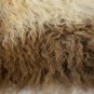 Aydin Sheepskin Pelt Ethically Sourced Handmade Cream Brown 2'0"x3'7" #521