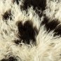 Aydin Sheepskin Rug Soft Natural Wool Black White 1'10"x2'10" #710