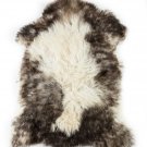 Aydin Sheepskin Pelt Ethically Sourced Handmade Cream Dark Brown 2'3"x3'2" #605