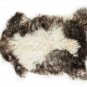 Aydin Sheepskin Pelt Ethically Sourced Handmade Cream Dark Brown 2'3"x3'2" #605