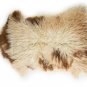 Aydin Sheepskin Rug Cream Brown Wool 2'2"x3'5" #505