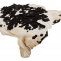 Aydin Natural Cowhide Rug Thick Black White European Hair-On-Hide 6'0'' x 7'0''