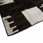 Aydin Mosaic Black White Cowhide Patchwork Area Rug Rectangle 3'9''X6'5''