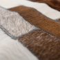 Aydin Mosaic Brown White Cowhide Patchwork Area Rug Rectangle 3'7''X6'0''