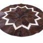 Aydin Original Design Cowhide Patchwork Rug Round 5'2''X5'2''