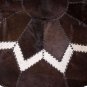 Aydin Original Design Cowhide Patchwork Rug Round 5'2''X5'2''