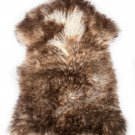 Aydin Sheepskin Throw NaturalSoft Wool Handmade Brown 2'4"x3'2" #673