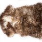 Aydin Sheepskin Throw NaturalSoft Wool Handmade Brown 2'4"x3'2" #673