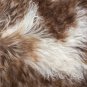 Aydin Sheepskin Throw NaturalSoft Wool Handmade Brown 2'4"x3'2" #673