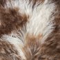 Aydin Sheepskin Throw NaturalSoft Wool Handmade Brown 2'4"x3'2" #673
