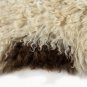 Aydin Sheepskin Pelt Ethically Sourced Handmade Cream-White Brown 2'0"x3'0" #373