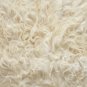 Aydin Sheepskin Pelt Ethically Sourced Handmade Cream-White Brown 2'0"x3'0" #373