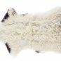 Aydin Sheepskin Rug White With Dark Spots Wool 1'9"x3'4" #413