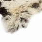 Aydin Sheepskin Pelt Handmade Soft Wool , Dark Brown Cream 2'1"x2'10" #626