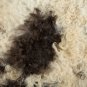 Aydin Sheepskin Pelt Handmade Soft Wool , Dark Brown Cream 2'1"x2'10" #626