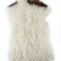 Aydin Sheepskin Throw Natural Soft Wool Handmade White Black 2'0"x3'0" #580