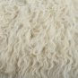 Aydin Sheepskin Throw Natural Soft Wool Handmade White Black 2'0"x3'0" #580