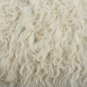 Aydin Sheepskin Throw Natural Soft Wool Handmade White Black 2'0"x3'0" #580