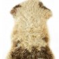 Aydin Sheepskin Pelt Ethically Sourced Handmade, Cream Brown 2'0"x3'0" #685
