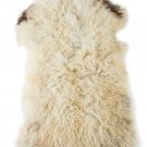 Aydin Sheepskin Rug Soft Natural Wool Cream 1'11"x3'0" #666
