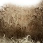 Aydin Sheepskin Throw NaturalSoft Wool Handmade Cream Brown 2'1"x2'9" #717